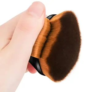 Brocha de maquillaje de base plana