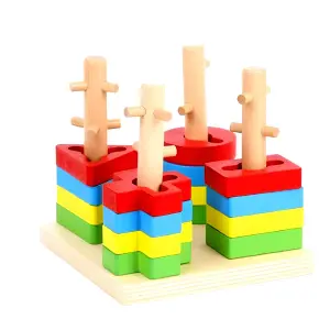 Juego Torre Columna Apilable Geometria D