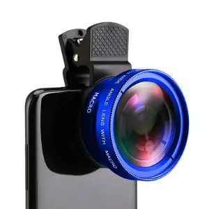 Lente De Teléfono Móvil 2 en 1 Azul