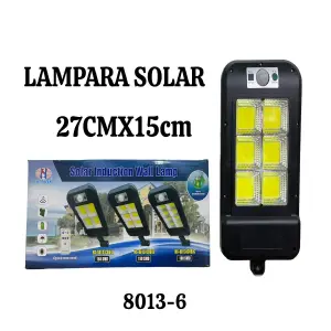 LAMPARA SOLAR PANEL RECARGABLE 27x15cms
