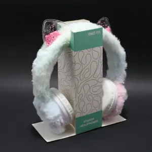 Diadema peluda orejas de gato