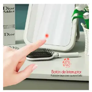 Espejo de Mesa Recargable con Luz LED: Ilumina tu Belleza - Espejo De Mesa Recargable Con Luz Led