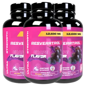Resveratrol Ultra Strength X3Und 12600mg