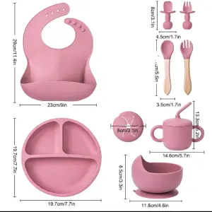Set para comida en silicona