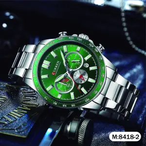 M:8418 RELOJ HOMBRE CURREN  PULSO ACERO