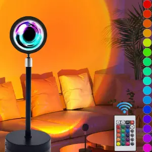 Lampara atardecer luz led con control