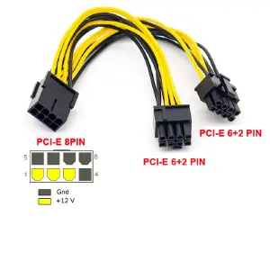 8pin A Dual 8 Tarjeta Gráfica De Video