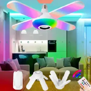 BOMBILLO LED PARLANTE 4 ASPAS
