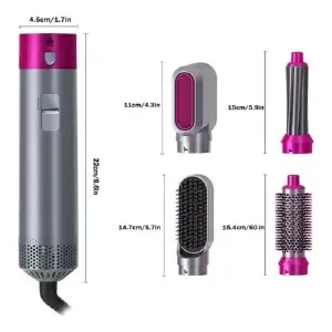Secador Ondulador Cepillo Hot Air 5 En 1