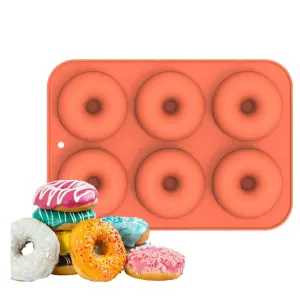 Molde Silicona Para Donut Donas 6 puesto