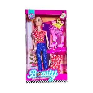 Muñeca Vestido Botas Peine Fashion Jugue