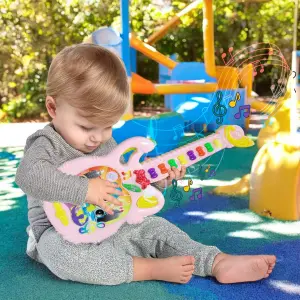 Guitarra Juguete Luces y Sonido AJ078