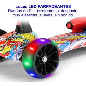 Scooter Monopatín Humo Con Luces