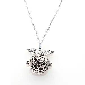 Collar Llamador Angel Onix Corazon