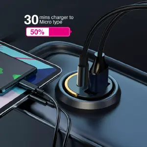 CARGADOR DE COCHE 2 EN 1 200W