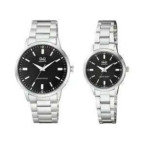 Relojes Pareja Duo Qyq Acero Quartz Ca06