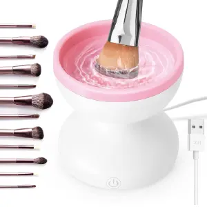 Limpiador de brochas de maquillaje