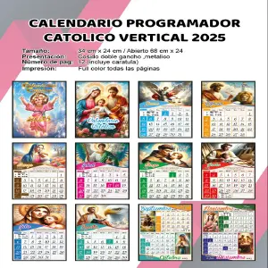 CALENDARIO PROGRAMADOR VERTICAL X12