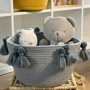 Cesta de almacenamiento pompones 12cm181
