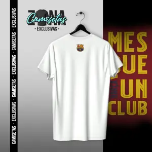 CAMISETA BARCELONA 1 - BLANCA - UNISEX