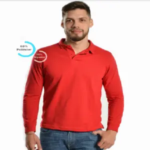 Camisa Tipo Polo Manga Larga