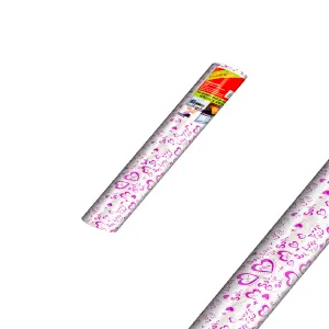PEGAFACIL ROLL GLITTER LOVE PLATEADO