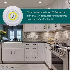 Luz Led Plato Inalambrico X3