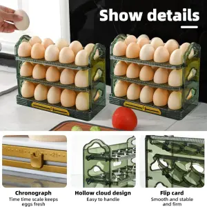 Organizador de almacenamiento de huevos PD-33: ¡Mantén tus huevos frescos y organizados! - Organizador almacenamiento huevos pd-33