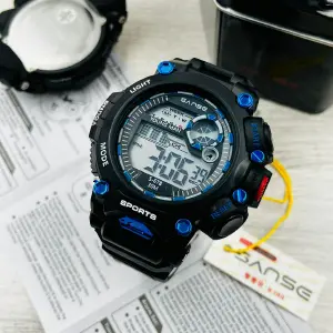S-678-1E SANSE NEGRO/AZUL DIGITAL-RELOJ