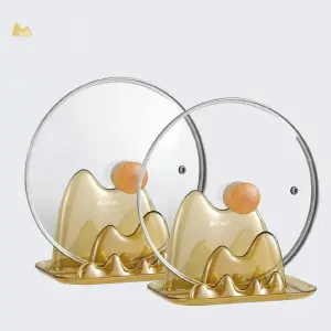 Soporte para cuchara y tapas de ollas