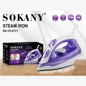 Plancha de Ropa sokany Potencia De 2000w