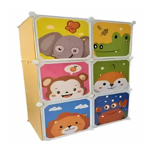 Armario Organizador Infantil  6 Modulos
