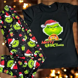 pijama navidad grinch negra negra dama y