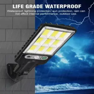 Lampara reflector led exterior con panel