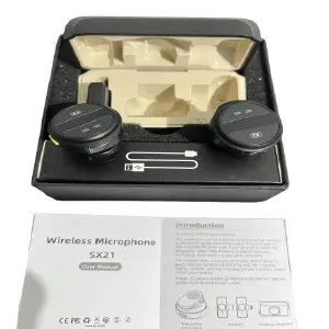 Micrófono de Solapa Inalámbrico SX21: Audio Perfecto, Sin Cables - Microfono Solapa Inalambrico SX21