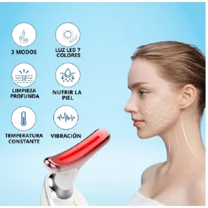 MASAJEADOR FACIAL SECUENCIA LUZ PAPADA