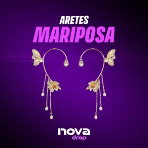 Aretes mariposa - DG