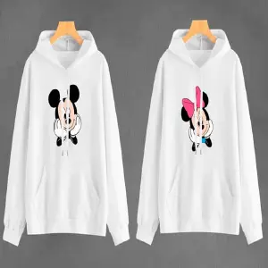 Buzo Buso,hoodies negro MICKEY MOUSE
