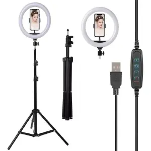 Aro De Luz Led + Control Remoto + Tripo