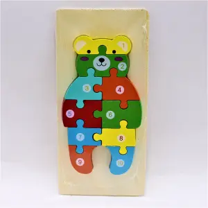 Juego encajable en Madera con números
