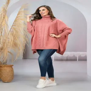 RUANA TEJIDA EN HILO DAMA 5322