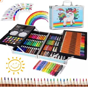 Set Arte Maleta Metálica X 145pcs