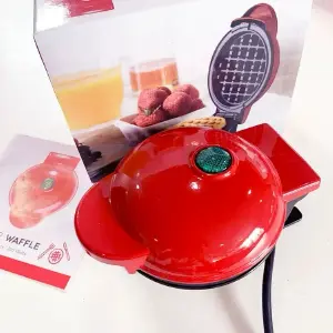 Mini Waflera Eléctrica Personal Rojo
