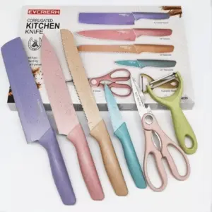 Set Cuchillos 6 Pzs Acero Inoxidable