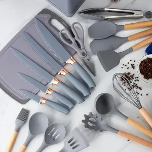 Set De 19 Utensilios De Cocina Silicona