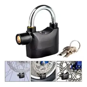 Candado Moto Freno De Disco Alarma Para
