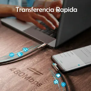 Cable Tipo C A Tipo C 3a Carga Rápida 60