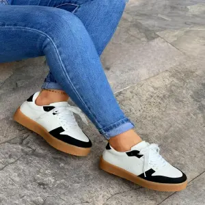 Tenis de mujer Lucca Blanco Negro