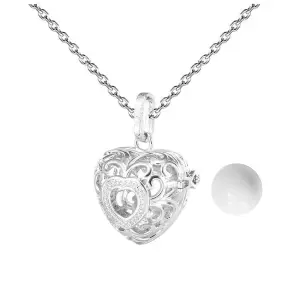Collar Llamador De Angel Figura Corazon