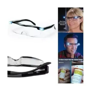 Gafas lupa visión con luz y aumento